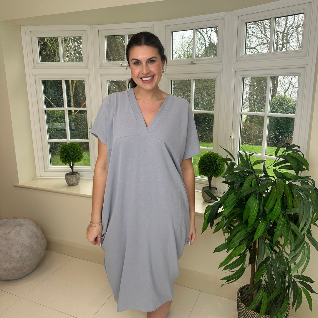 TANYA - VESTIDO MAXI CON ESCOTE EN V