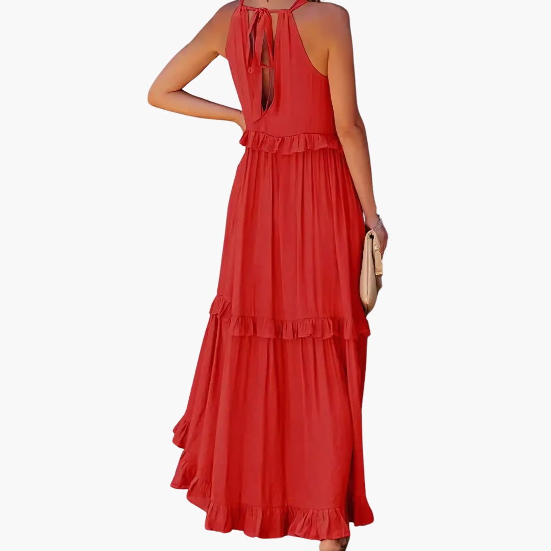 DIVINA - VESTIDO ESTILO VOLANTES LIGEROS