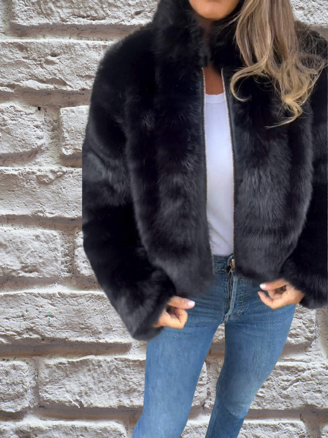 KATHLEEN - CHAQUETA DE INVIERNO DE PIEL SINTÉTICA