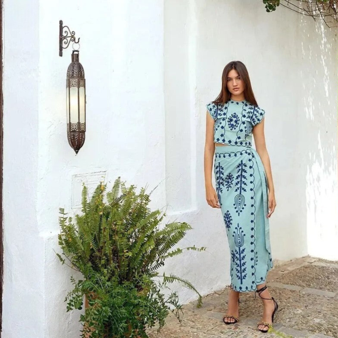 SURI - CONJUNTO DE VERANO CHIC DE 2 PIEZAS
