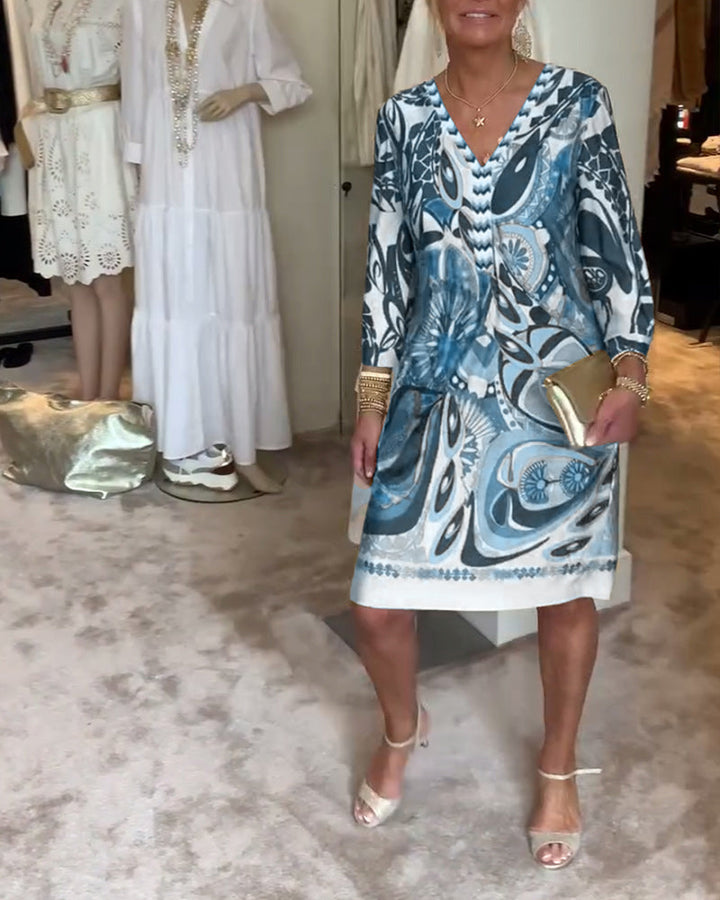 Mariane™ - Vestido con Estampado Vintage
