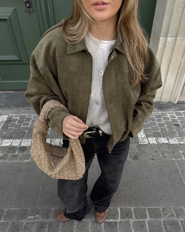ADA - CHAQUETA BOMBER DE PIEL SINTÉTICA