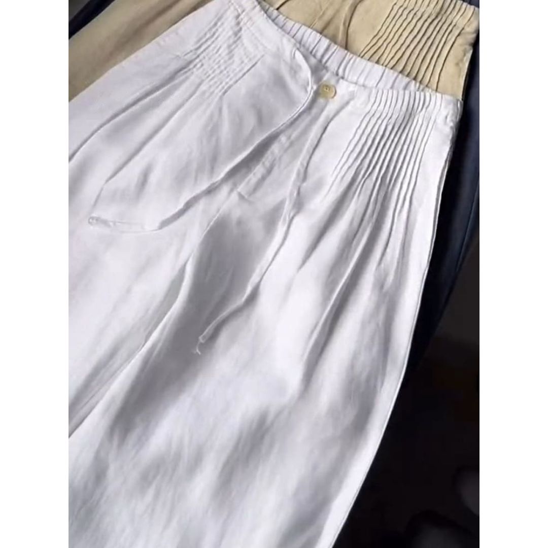 JULES - PANTALONES DE PIERNA ANCHA PLISADOS
