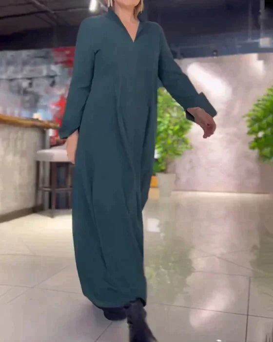 AVA - VESTIDO SUAVE DE LARGO ELÁSTICO