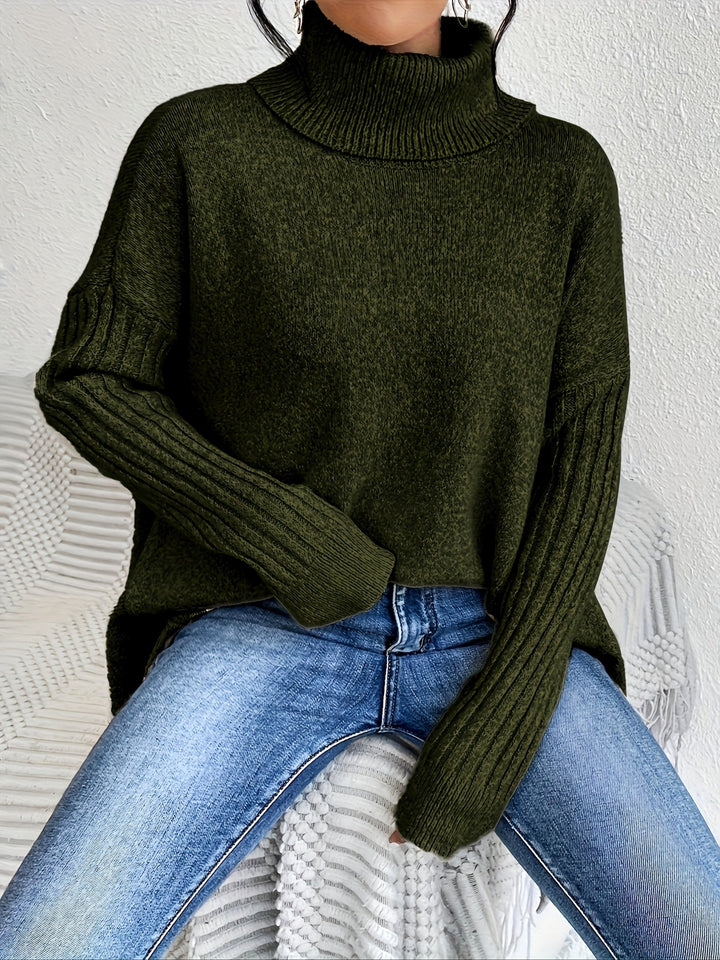 Isla | Suéter Oversized de Cuello Alto