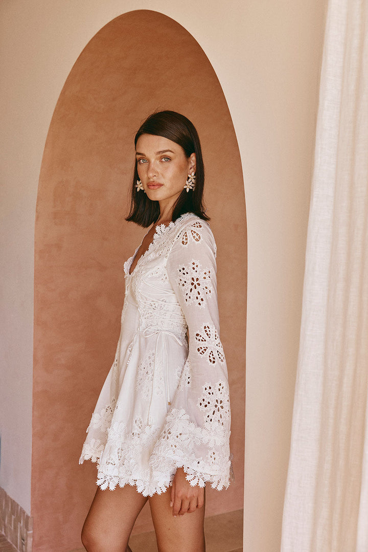 HADLEIGH - VESTIDO SOÑADOR DE ALGODÓN BORDADO