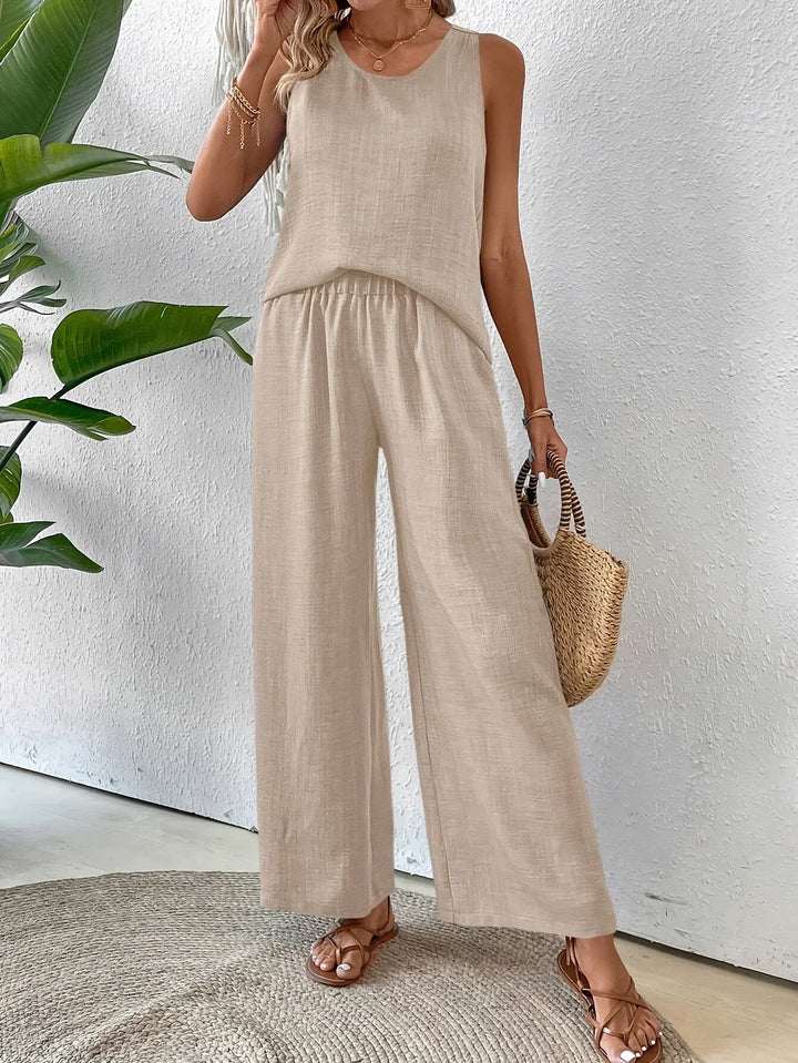 QUITA - CONJUNTO DE TANK TOP Y PANTALONES TODO EL DÍA