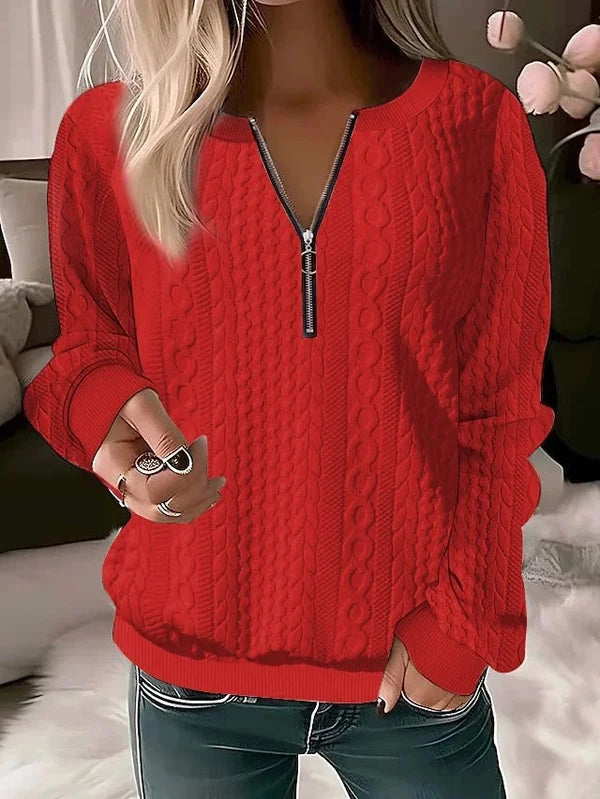 LAUREN - SUÉTER CASUAL CON CREMALLERA