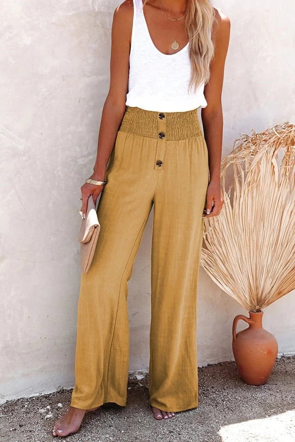 CECILIA - PANTALONES RELAJADOS DE CINTURA ALTA
