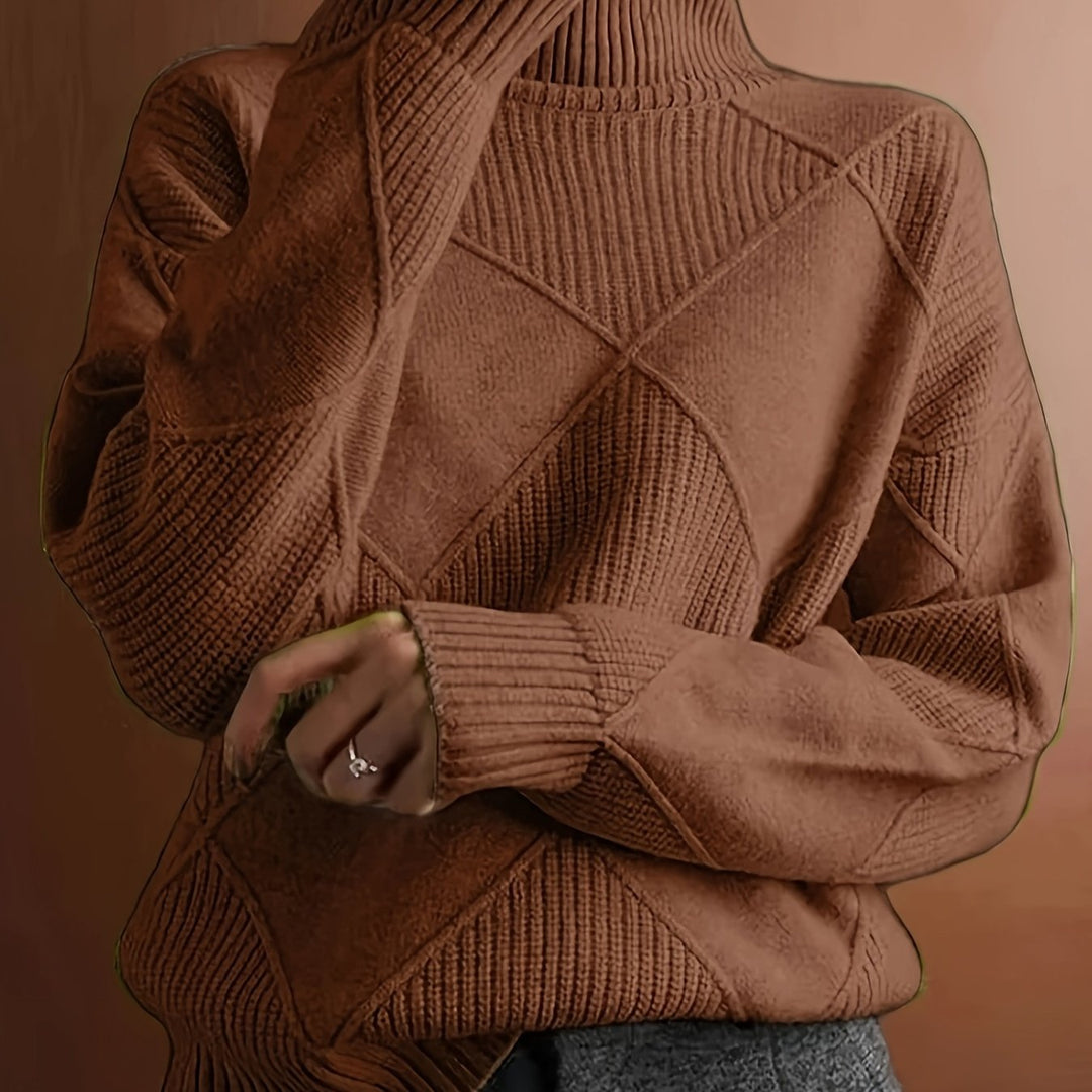 Jessie | Suéter de Punto con Cuello Alto