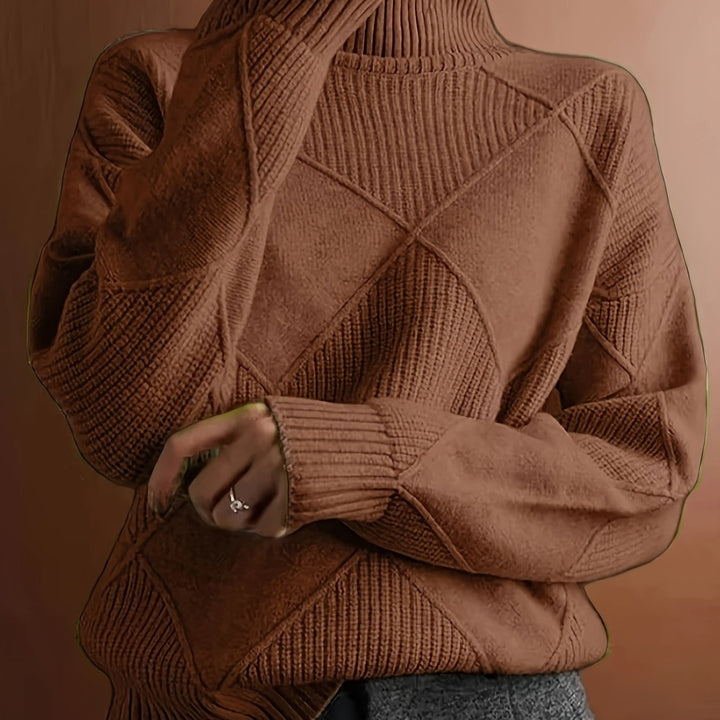 Jessie | Suéter de Punto con Cuello Alto