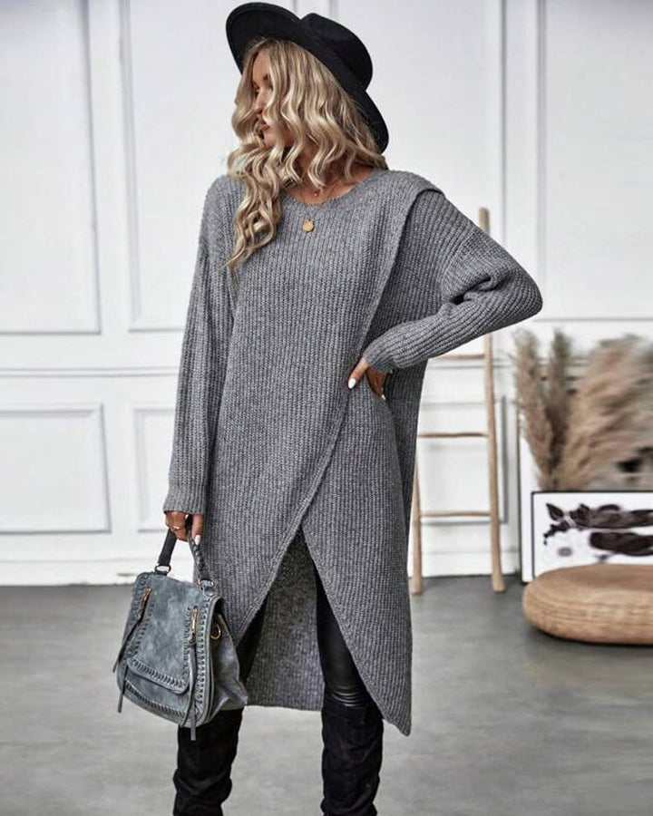 Addison™ - Vestido Suéter de Estilo Irregular