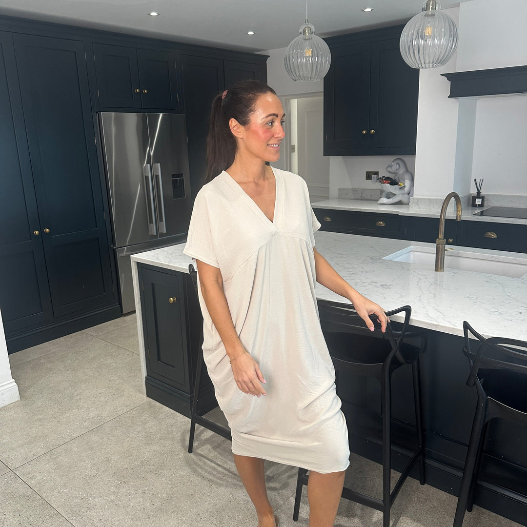 TANYA - VESTIDO MAXI CON ESCOTE EN V