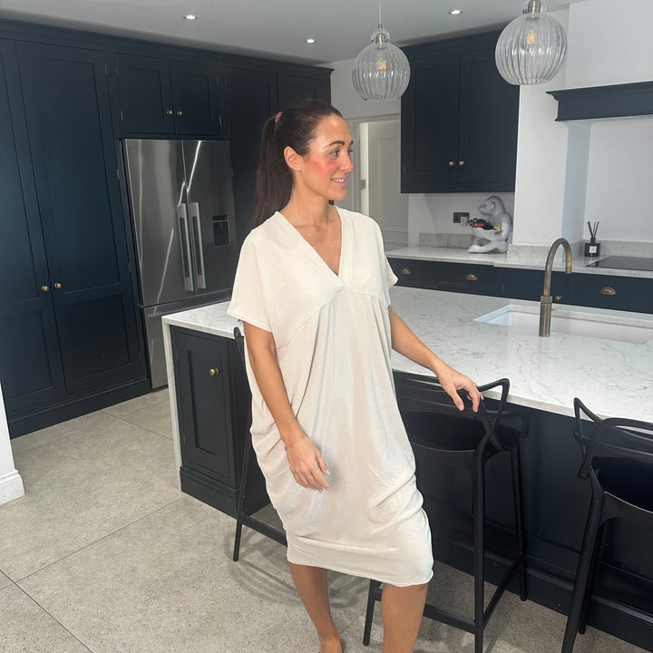 TANYA - VESTIDO MAXI CON ESCOTE EN V