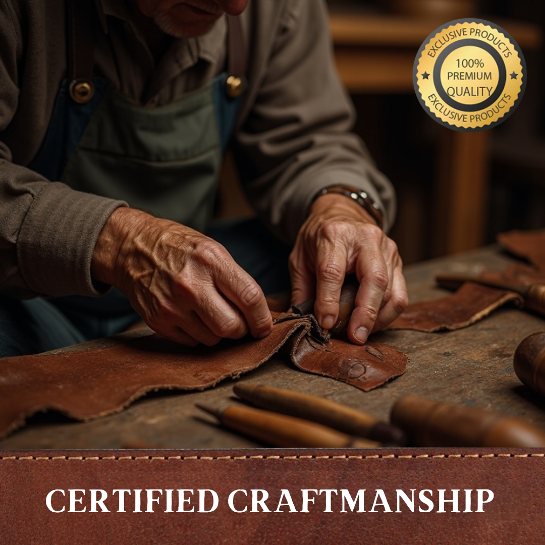 Preston | Elegante Maletín de Cuero para Trabajo con Doble Cremallera Frontal