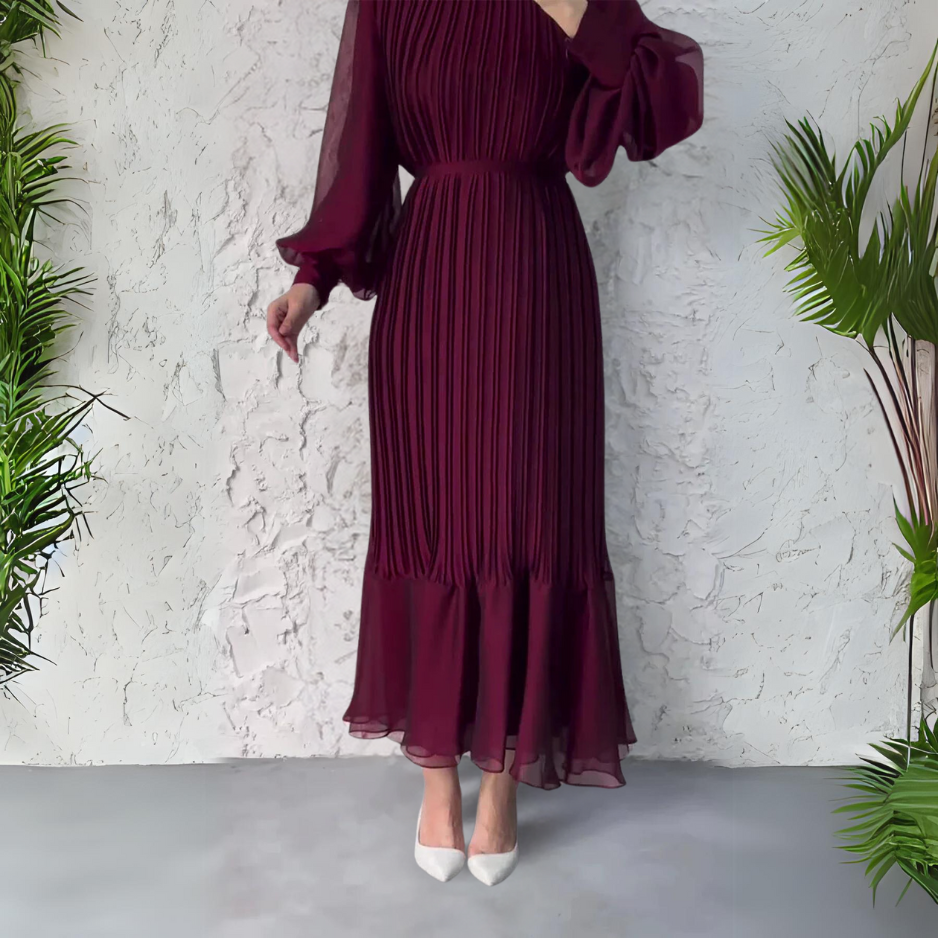 Hannah - Vestido Elegante Plisado