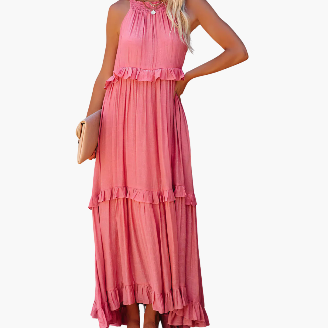 DIVINA - VESTIDO ESTILO VOLANTES LIGEROS
