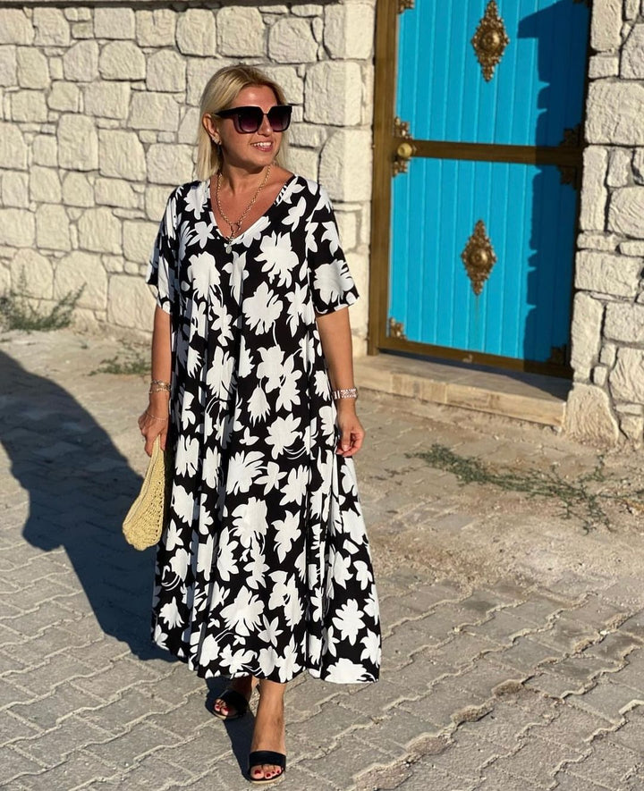 MALIA - VESTIDO ELEGANTE Y FLUIDO PARA EL ABDOMEN