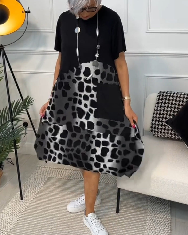 Adriana™ - Vestido midi de manga corta para mujer