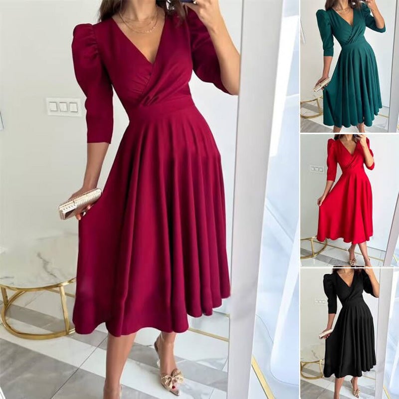 GOLA - VESTIDO MIDI QUE AFINA LA CINTURA