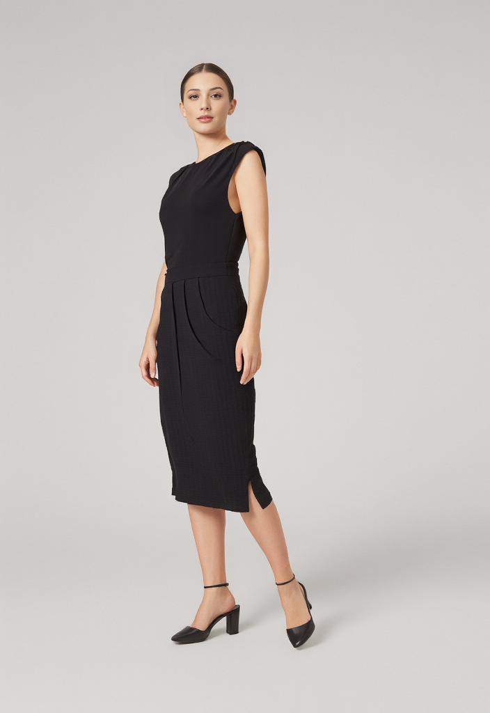 ANDRESSA - VESTIDO DE ELEGANCIA ASIMÉTRICA