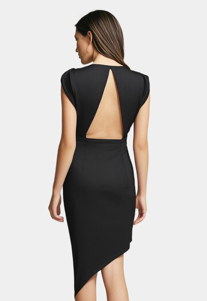 ANDRESSA - VESTIDO DE ELEGANCIA ASIMÉTRICA