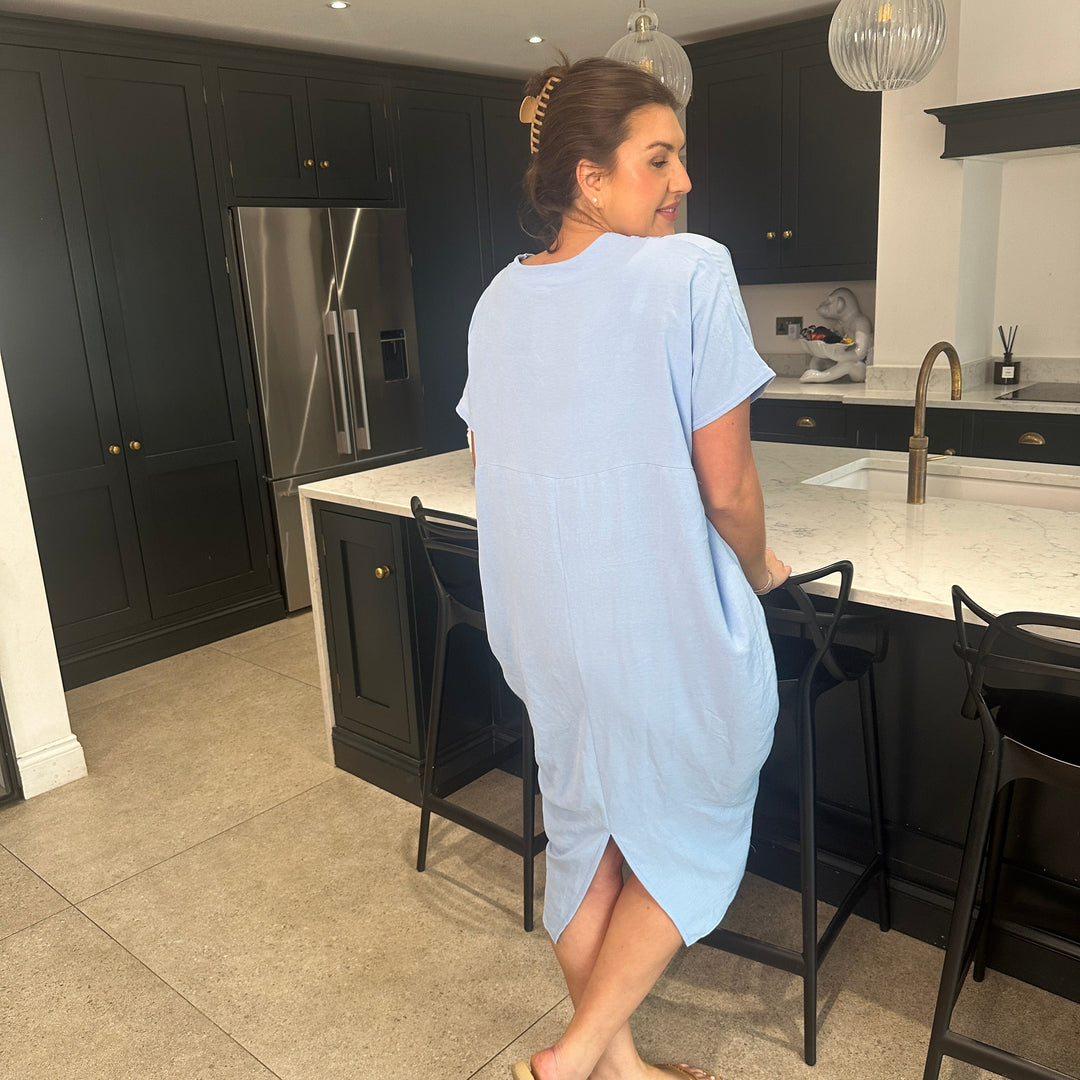 TANYA - VESTIDO MAXI CON ESCOTE EN V