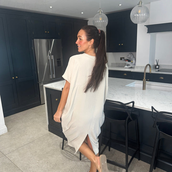 TANYA - VESTIDO MAXI CON ESCOTE EN V