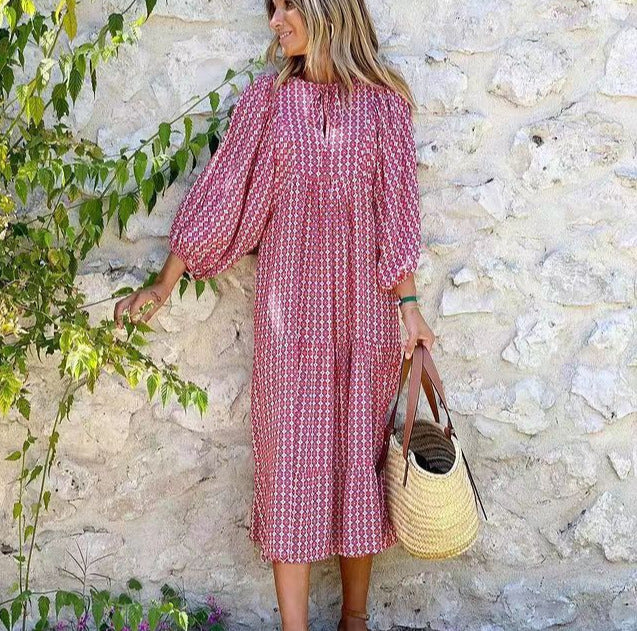 PATSI - VESTIDO CON HOMBROS ABULLONADOS
