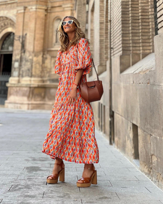 PATSI - VESTIDO CON HOMBROS ABULLONADOS