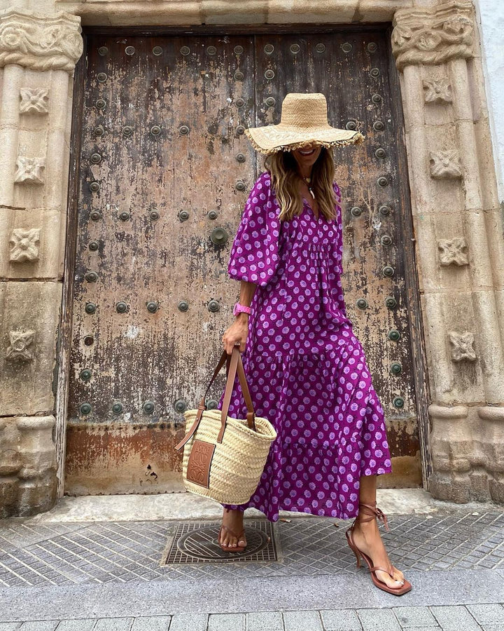 PATSI - VESTIDO CON HOMBROS ABULLONADOS
