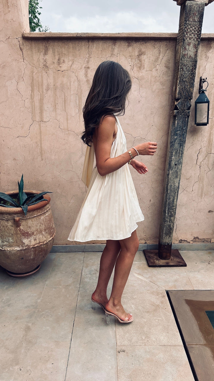 LORIN - VESTIDO HALTER BESADO POR EL SOL