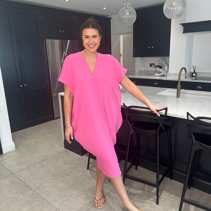TANYA - VESTIDO MAXI CON ESCOTE EN V