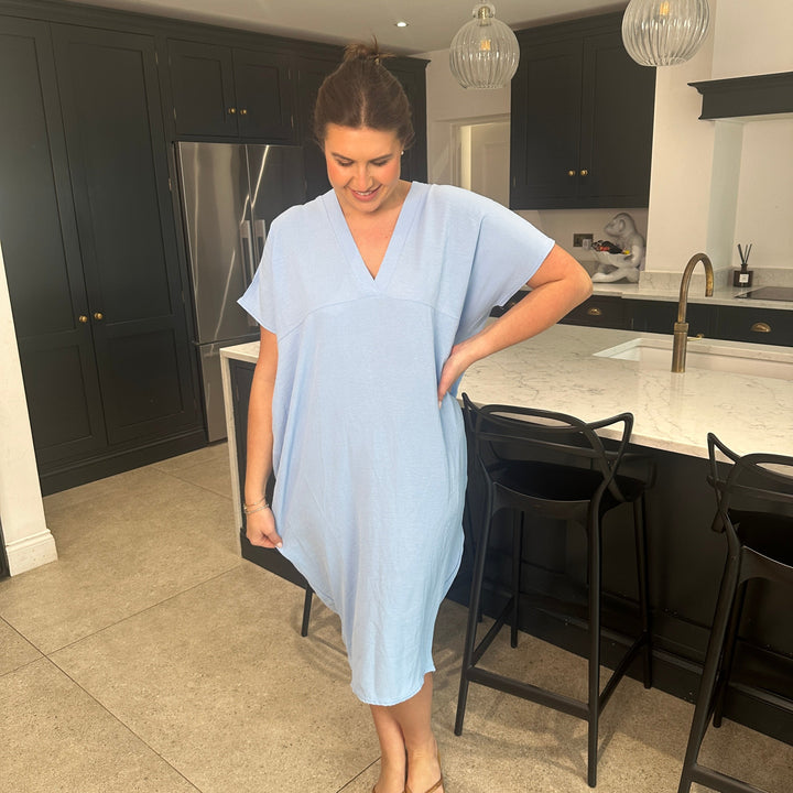 TANYA - VESTIDO MAXI CON ESCOTE EN V