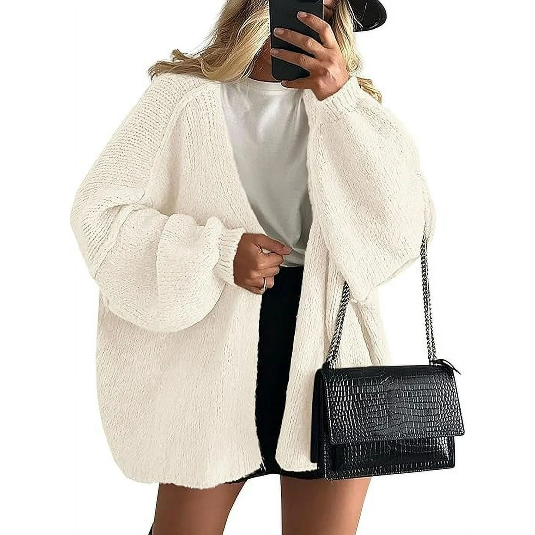 ALIYAH - CARDIGAN MAXI DE PUNTO ELEGANTE Y CÁLIDO