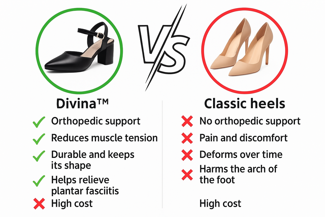 DIVINE - TACONES ORTO CÓMODOS