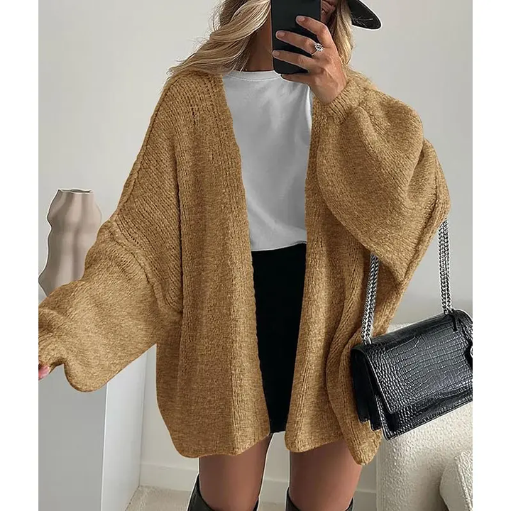 ALIYAH - CARDIGAN MAXI DE PUNTO ELEGANTE Y CÁLIDO
