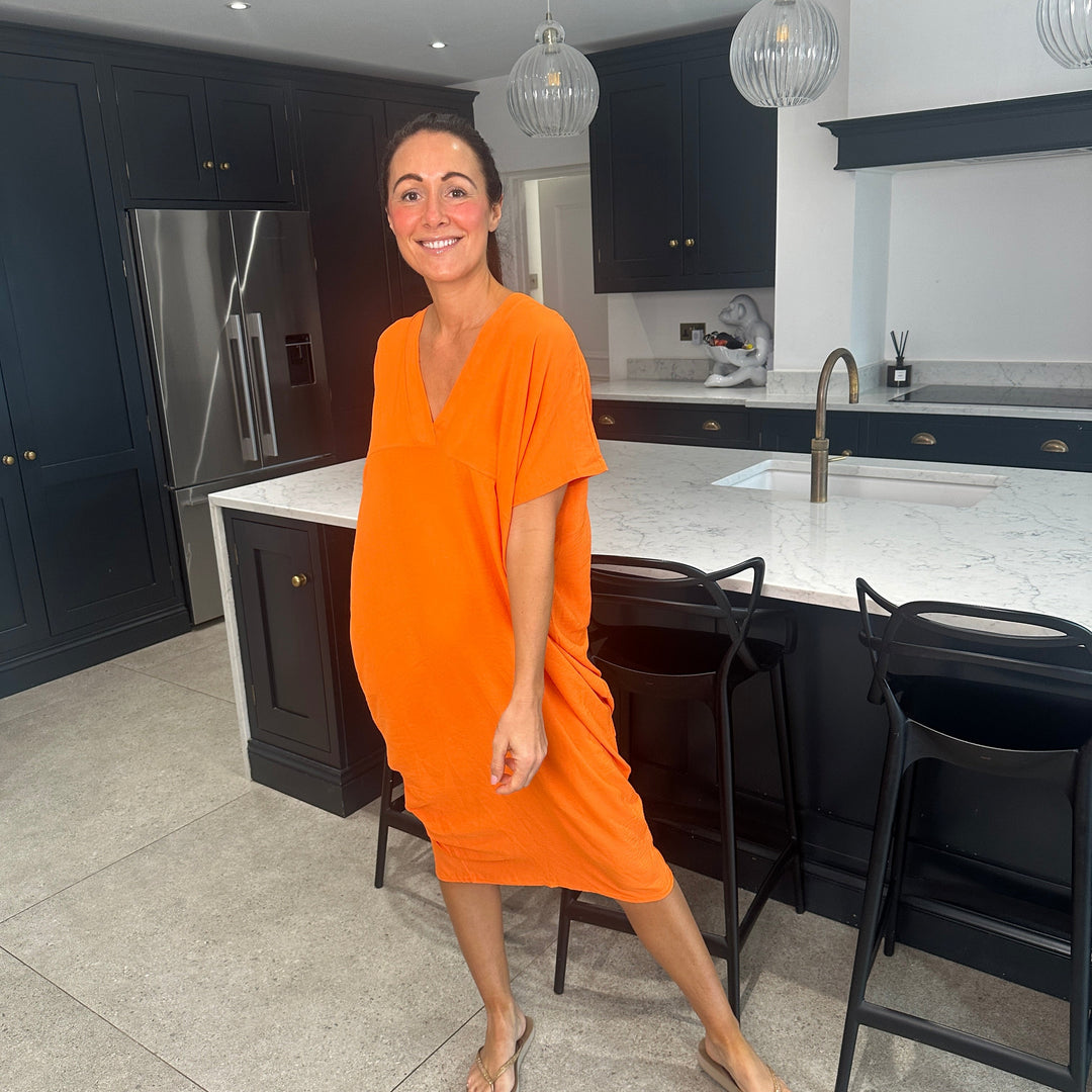 TANYA - VESTIDO MAXI CON ESCOTE EN V
