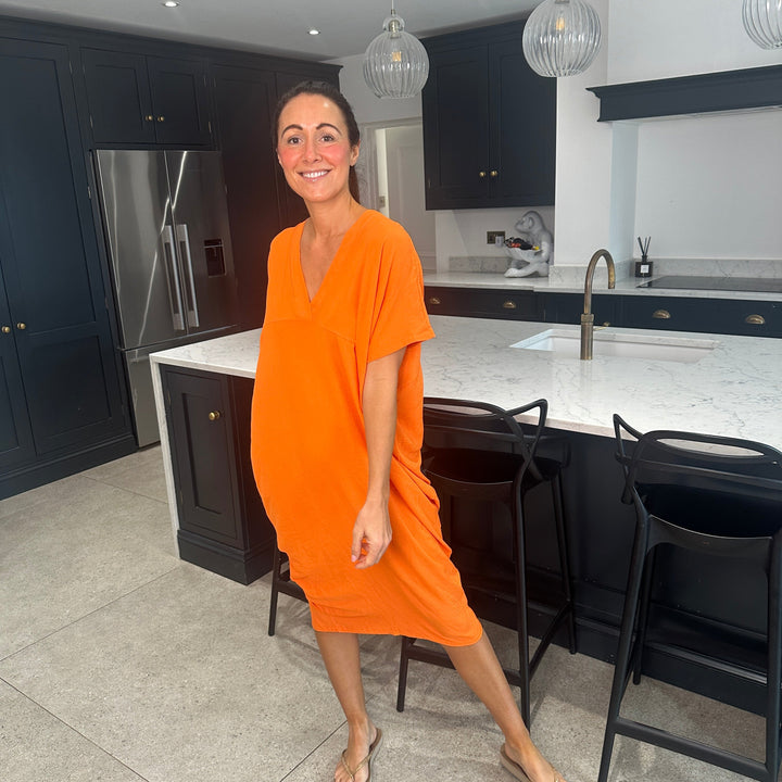 TANYA - VESTIDO MAXI CON ESCOTE EN V