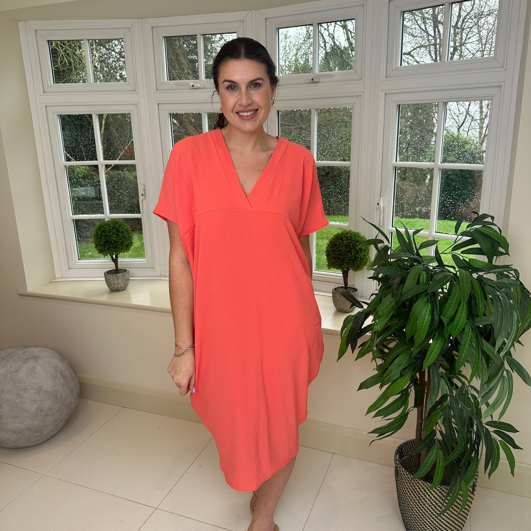 TANYA - VESTIDO MAXI CON ESCOTE EN V