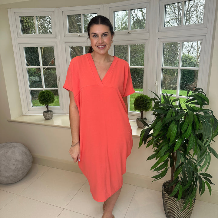 TANYA - VESTIDO MAXI CON ESCOTE EN V