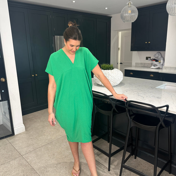 TANYA - VESTIDO MAXI CON ESCOTE EN V