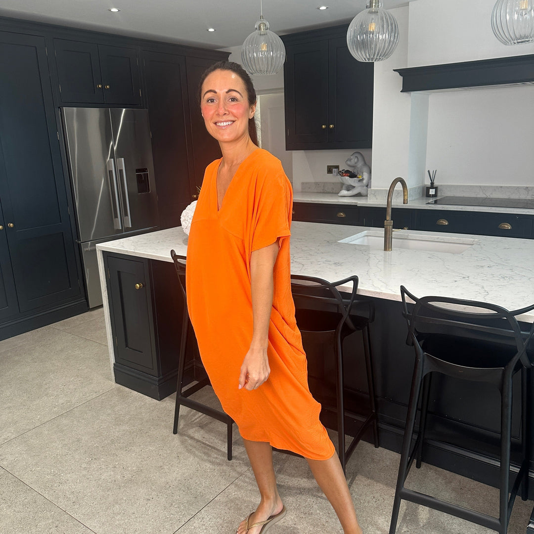 TANYA - VESTIDO MAXI CON ESCOTE EN V