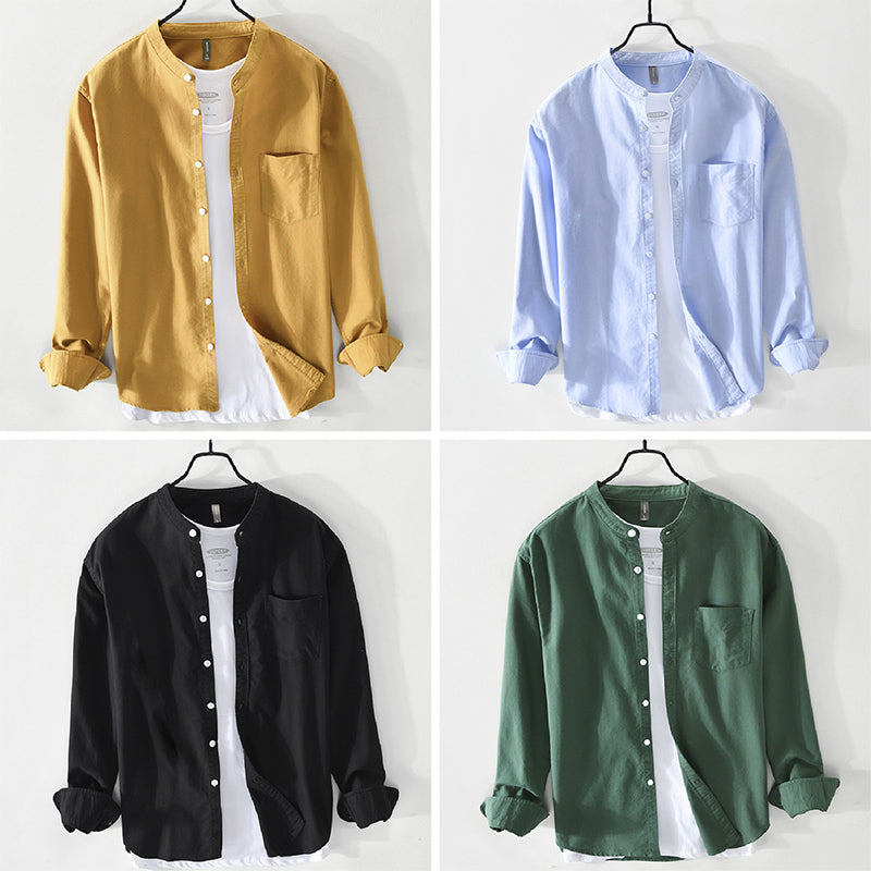 WINSTON - CAMISA DE MANGA LARGA CON CUELLO CHINO
