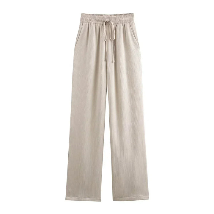 JOAN - PANTALONES RECTOS CON EFECTO ARRUGADO CHIC