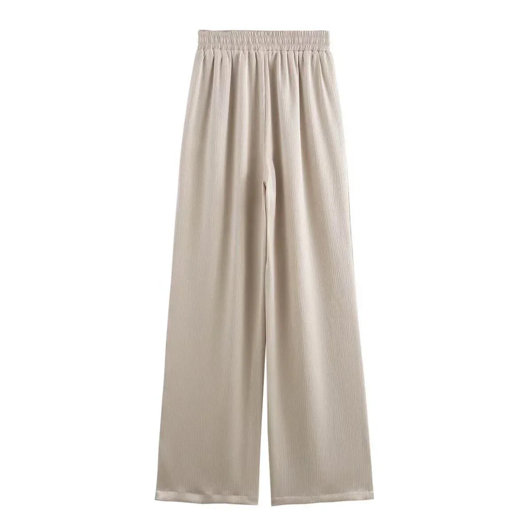 JOAN - PANTALONES RECTOS CON EFECTO ARRUGADO CHIC