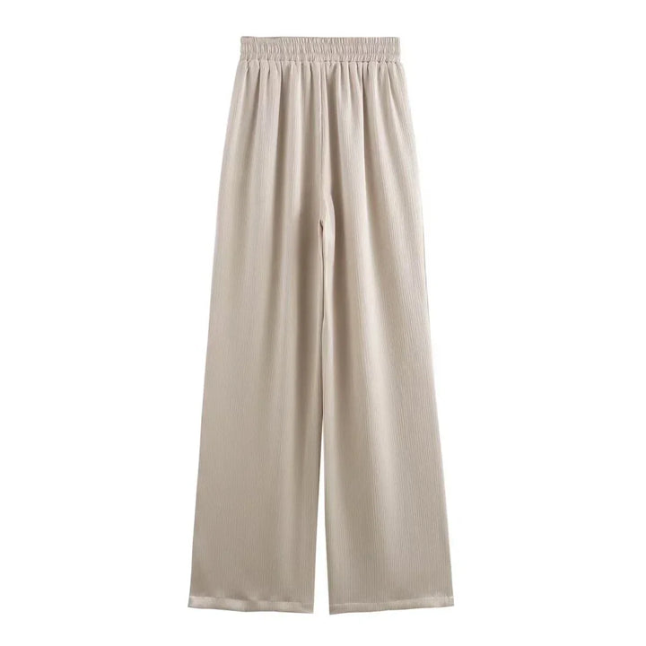 JOAN - PANTALONES RECTOS CON EFECTO ARRUGADO CHIC