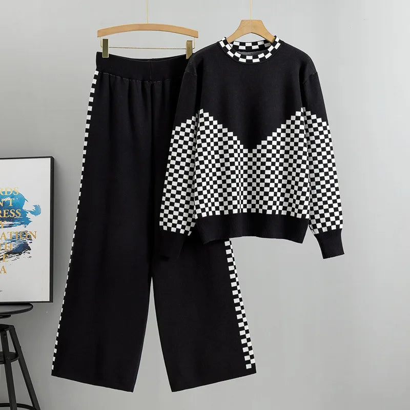 Avery™ - Conjunto de Pijama de Suéter de Punto
