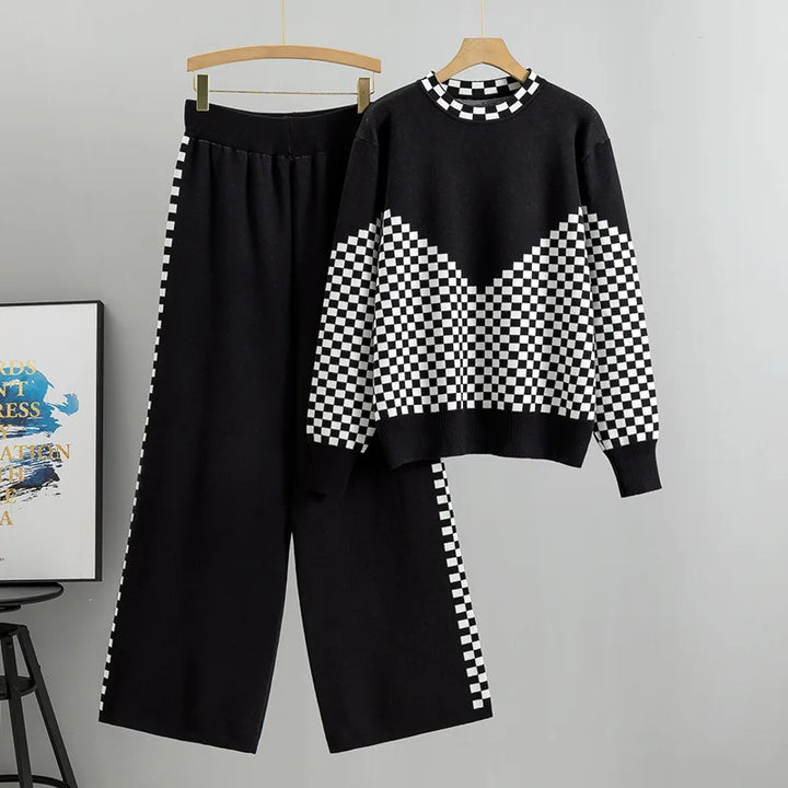 Avery™ - Conjunto de Pijama de Suéter de Punto