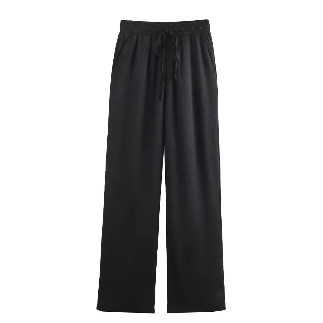 JOAN - PANTALONES RECTOS CON EFECTO ARRUGADO CHIC